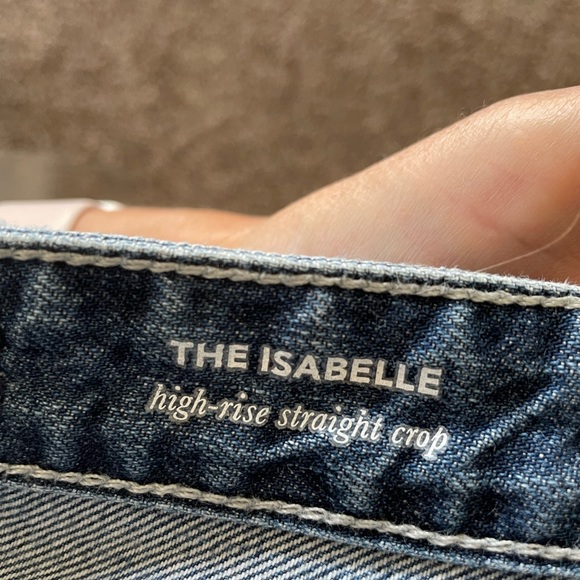 AG Jeans high rise straight crop jeans - Picture 3 of 5